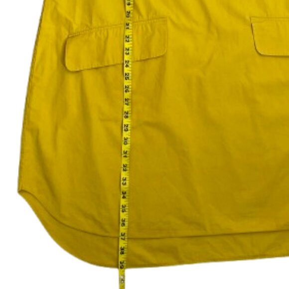 COS Women's Cotton Oversized Contemporary Dress Long Sleeve Size 12 Mustard - Picture 10 of 11